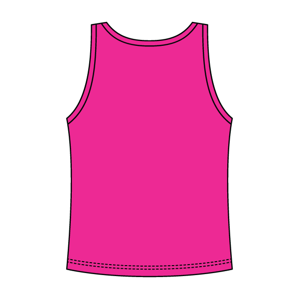 Ribbed Tank Scoop Neck Long