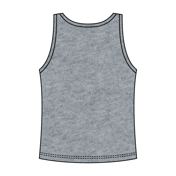 Ribbed Tank Scoop Neck Long