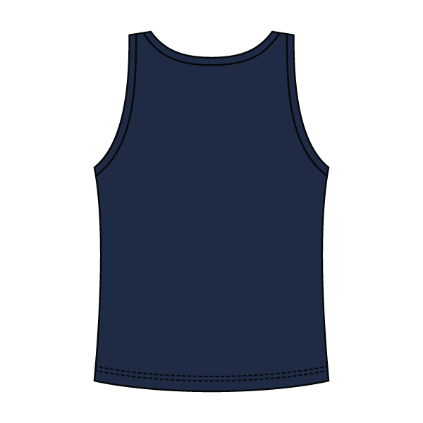 Ribbed Tank Scoop Neck Long