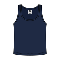 Ribbed Tank Scoop Neck Long