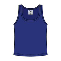 Ribbed Tank Scoop Neck Long