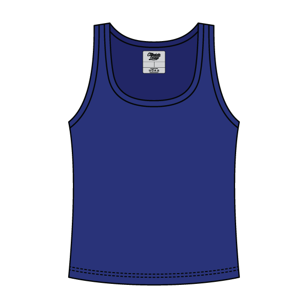 Ribbed Tank Scoop Neck Long