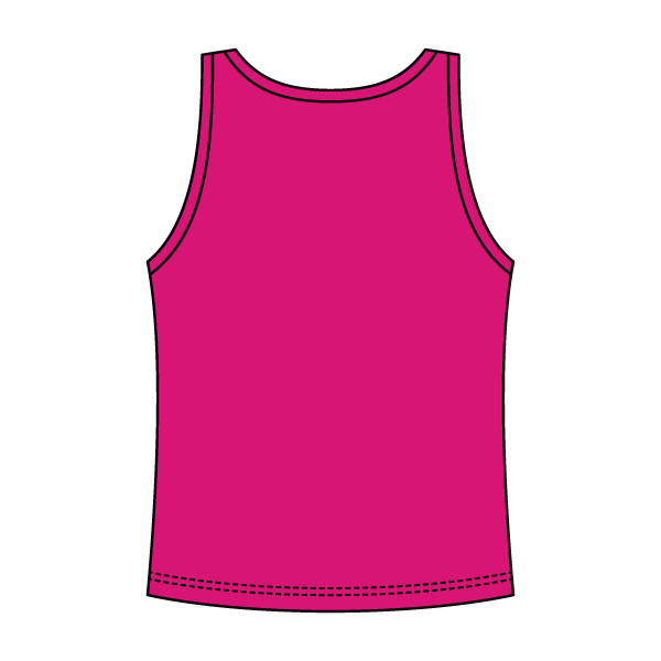 Ribbed Tank Scoop Neck Long