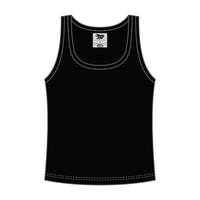 Ribbed Tank Scoop Neck Long
