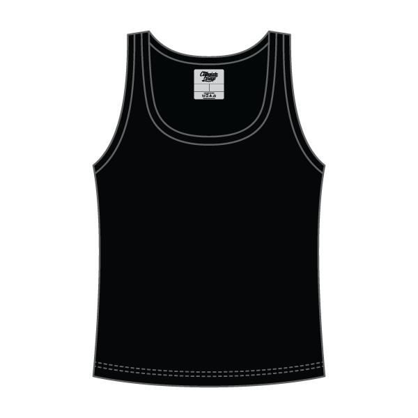 Ribbed Tank Scoop Neck Long
