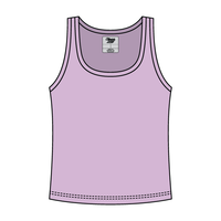Ribbed Tank Scoop Neck Long