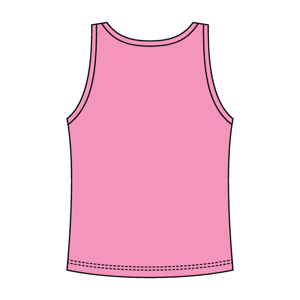 Ribbed Tank Scoop Neck Long