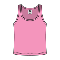 Ribbed Tank Scoop Neck Long