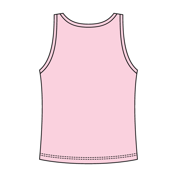 Ribbed Tank Scoop Neck Long