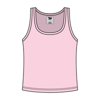 Ribbed Tank Scoop Neck Long