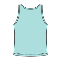 Ribbed Tank Scoop Neck Long