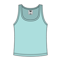 Ribbed Tank Scoop Neck Long