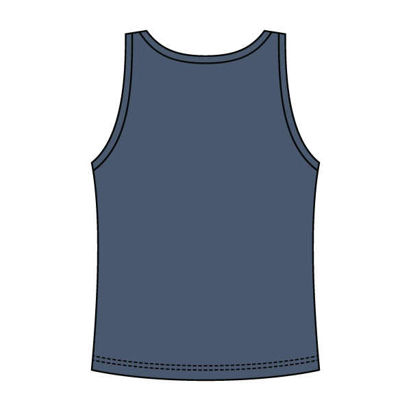 Ribbed Tank Scoop Neck Long