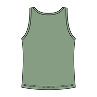 Ribbed Tank Scoop Neck Long