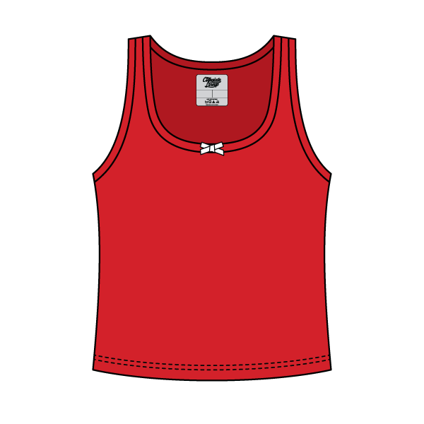 Ribbed Scoop Neck Tank with Bow - The Collegiate Lineup