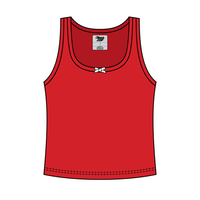 Ribbed Scoop Neck Tank with Bow - The Collegiate Lineup