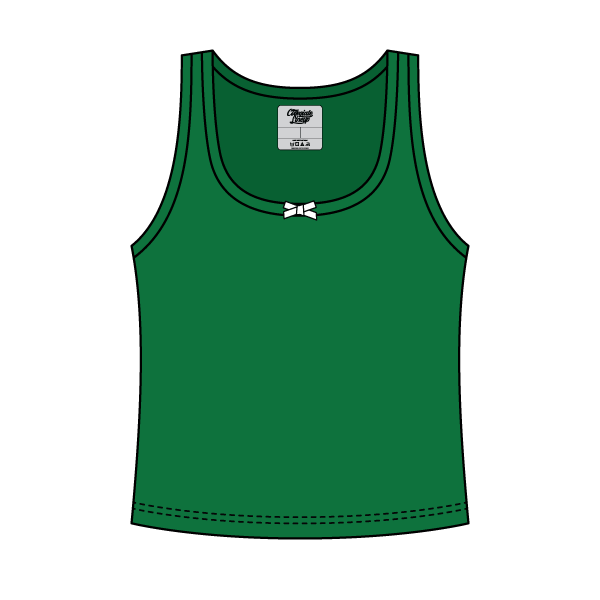 Ribbed Scoop Neck Tank with Bow - The Collegiate Lineup