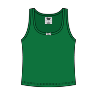 Ribbed Scoop Neck Tank with Bow - The Collegiate Lineup