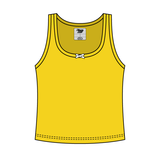 Ribbed Scoop Neck Tank with Bow - The Collegiate Lineup