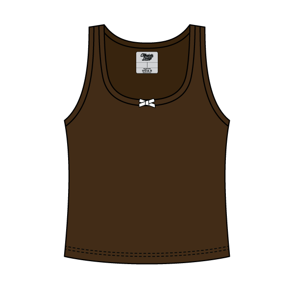 Ribbed Scoop Neck Tank with Bow - The Collegiate Lineup