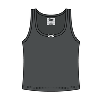 Ribbed Scoop Neck Tank with Bow - The Collegiate Lineup