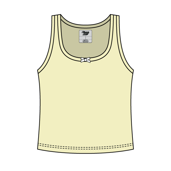 Ribbed Scoop Neck Tank with Bow - The Collegiate Lineup