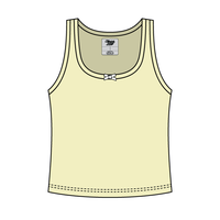 Ribbed Scoop Neck Tank with Bow - The Collegiate Lineup