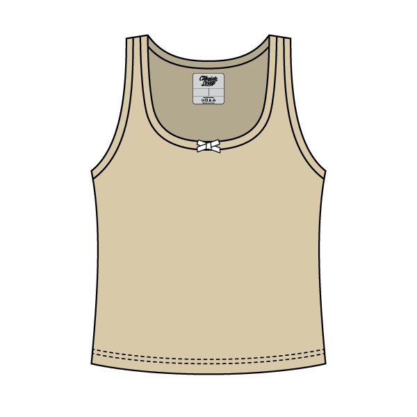 Ribbed Scoop Neck Tank with Bow - The Collegiate Lineup