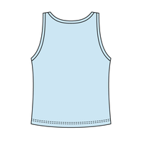 Ribbed Scoop Neck Tank with Bow - The Collegiate Lineup