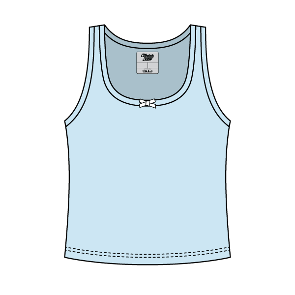 Ribbed Scoop Neck Tank with Bow - The Collegiate Lineup