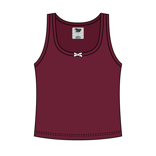 Ribbed Scoop Neck Tank with Bow - The Collegiate Lineup