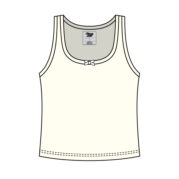 Ribbed Scoop Neck Tank with Bow - The Collegiate Lineup