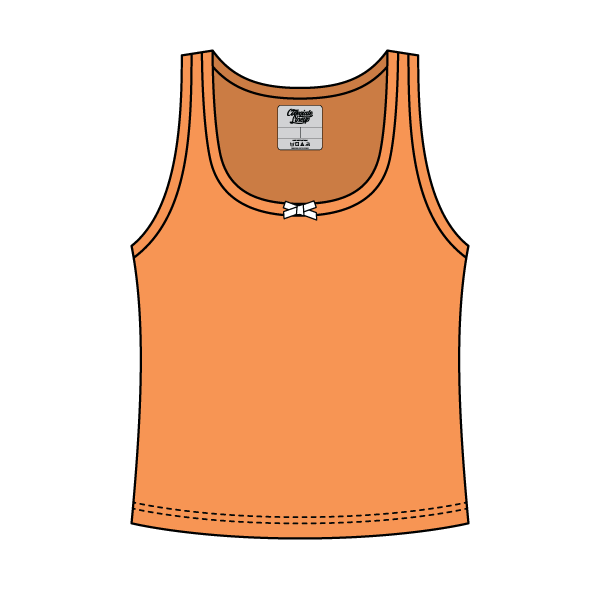 Ribbed Scoop Neck Tank with Bow - The Collegiate Lineup