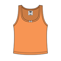Ribbed Scoop Neck Tank with Bow - The Collegiate Lineup