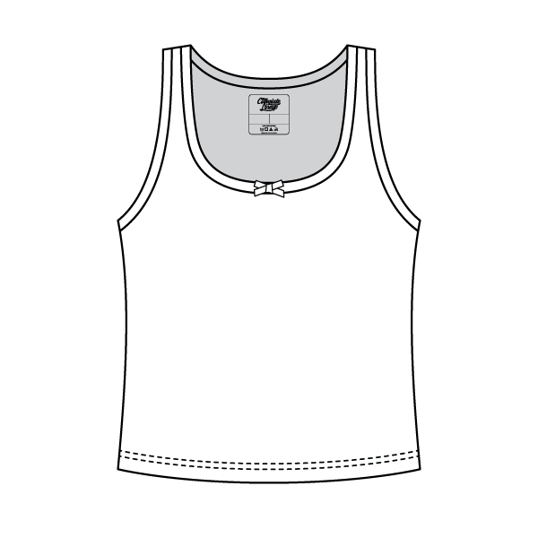 Ribbed Scoop Neck Tank with Bow - The Collegiate Lineup