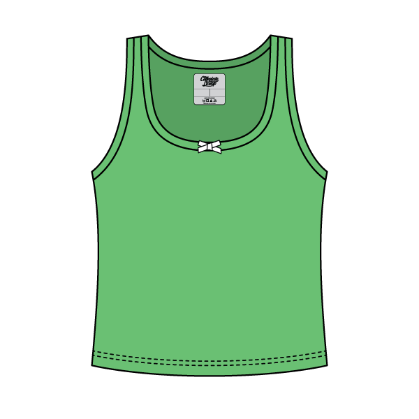 Ribbed Scoop Neck Tank with Bow - The Collegiate Lineup