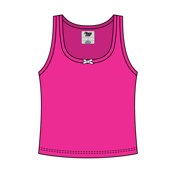 Ribbed Scoop Neck Tank with Bow - The Collegiate Lineup