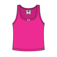 Ribbed Scoop Neck Tank with Bow - The Collegiate Lineup
