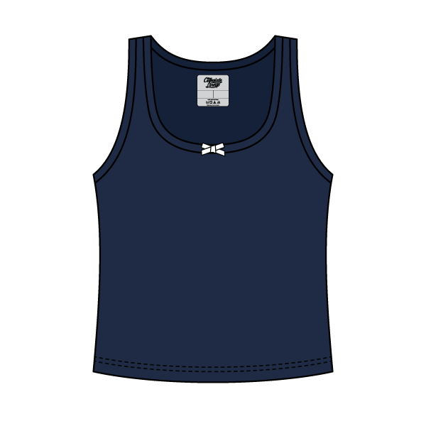 Ribbed Scoop Neck Tank with Bow - The Collegiate Lineup