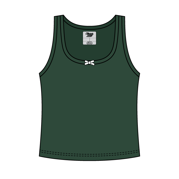 Ribbed Scoop Neck Tank with Bow - The Collegiate Lineup