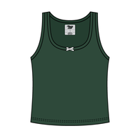 Ribbed Scoop Neck Tank with Bow - The Collegiate Lineup