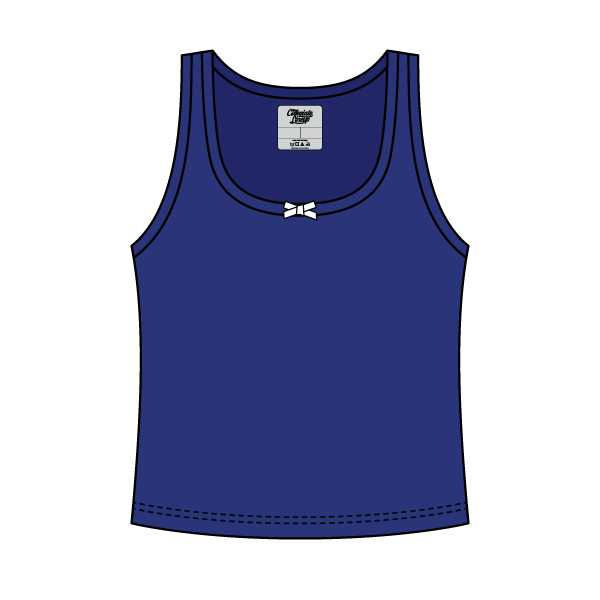 Ribbed Scoop Neck Tank with Bow - The Collegiate Lineup