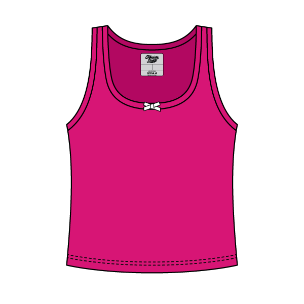 Ribbed Scoop Neck Tank with Bow - The Collegiate Lineup