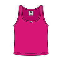 Ribbed Scoop Neck Tank with Bow - The Collegiate Lineup