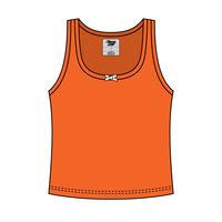 Ribbed Scoop Neck Tank with Bow - The Collegiate Lineup