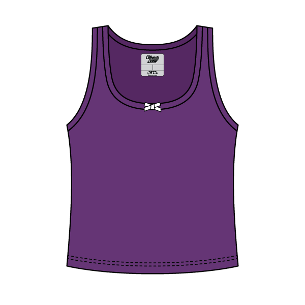 Ribbed Scoop Neck Tank with Bow - The Collegiate Lineup