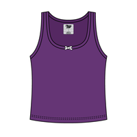 Ribbed Scoop Neck Tank with Bow - The Collegiate Lineup