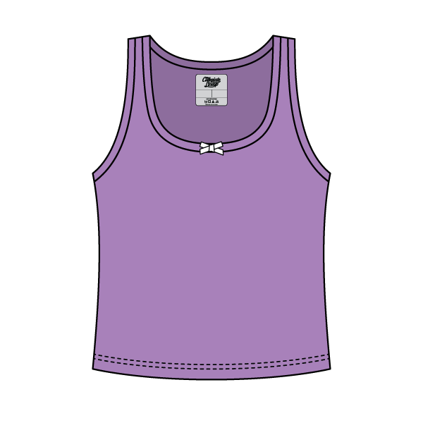 Ribbed Scoop Neck Tank with Bow - The Collegiate Lineup