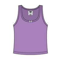 Ribbed Scoop Neck Tank with Bow - The Collegiate Lineup