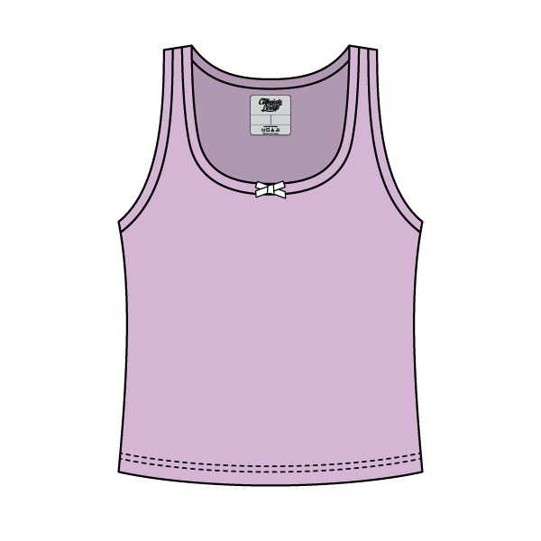 Ribbed Scoop Neck Tank with Bow - The Collegiate Lineup